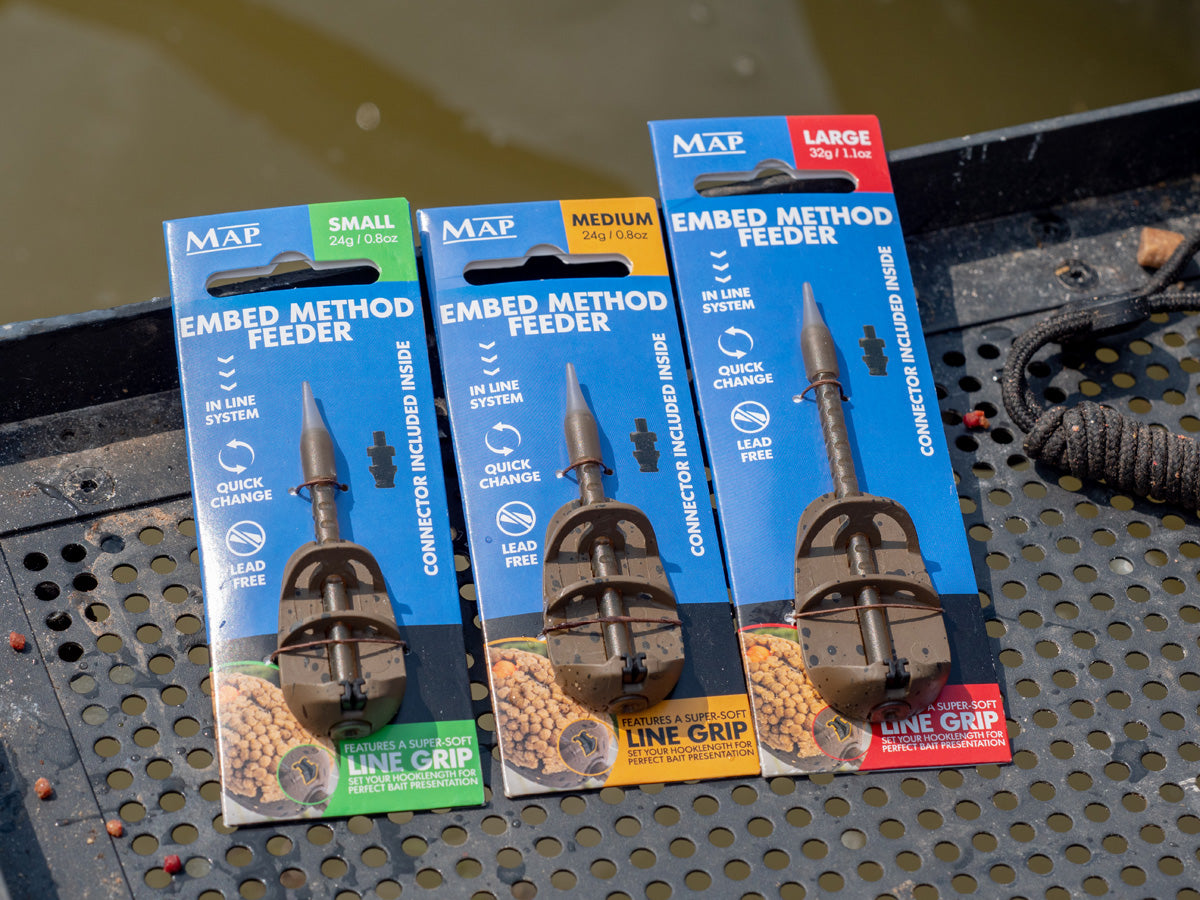 NEW! Embed Method Feeders & Moulds MAP Fishing