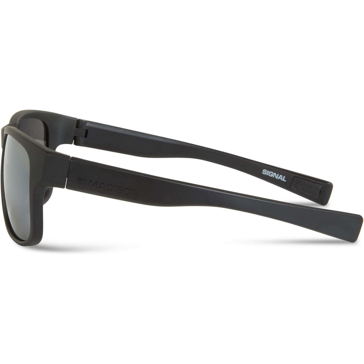 Signal Matt Black Sunglasses - 3 Polarised Lens Pack-Silver Mirror/Bronze/Yellow MAP Fishing
