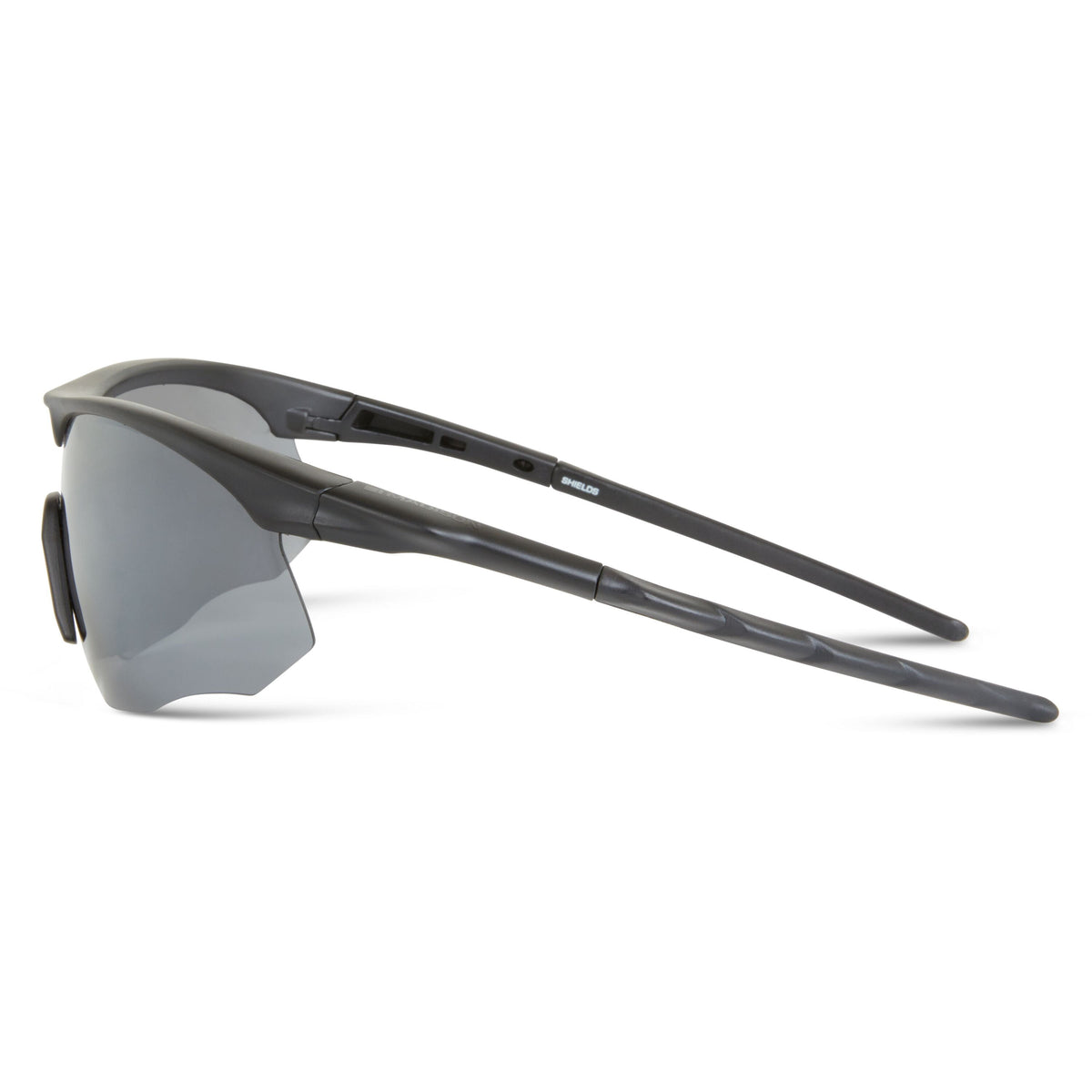 Shields Matt Black Sunglasses- 3 Polarised Lens Pack-Silver Mirror/Bronze/Yellow Sunglasses MAP Fishing