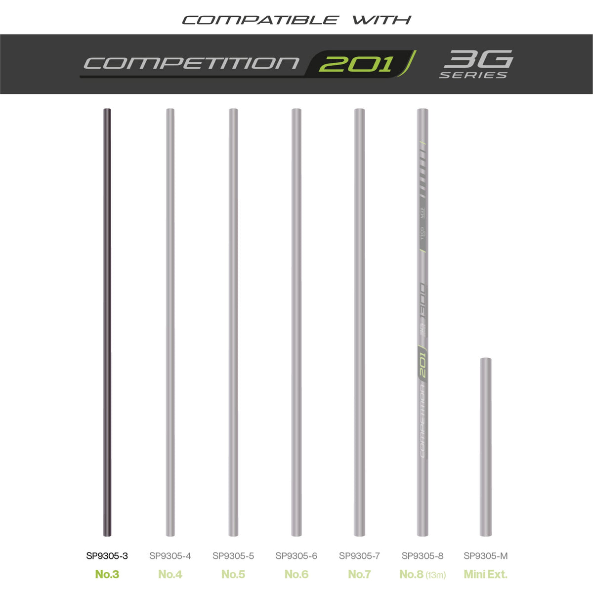 TKS 201 3G Series Number 3 Section  Pole Section  MAP Fishing
