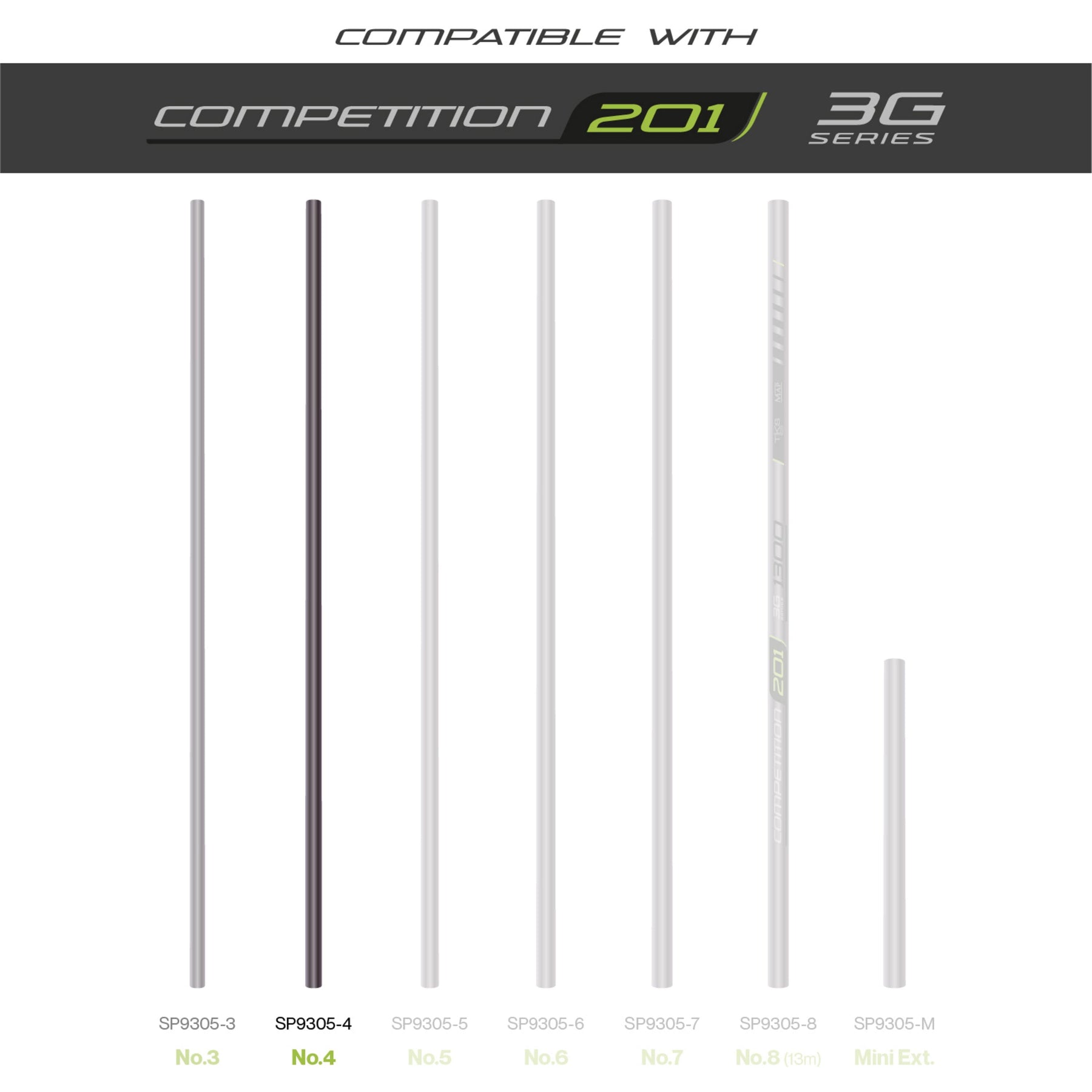 TKS 201 3G Series Number 4 Section  Pole Section  MAP Fishing