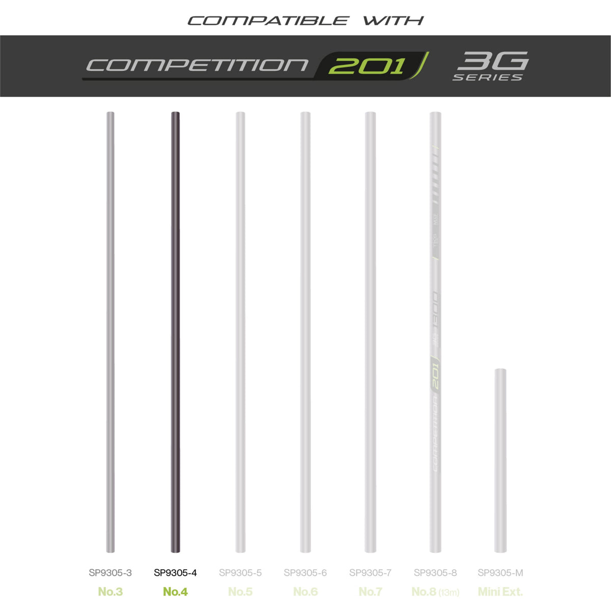 TKS 201 3G Series Number 4 Section  Pole Section  MAP Fishing