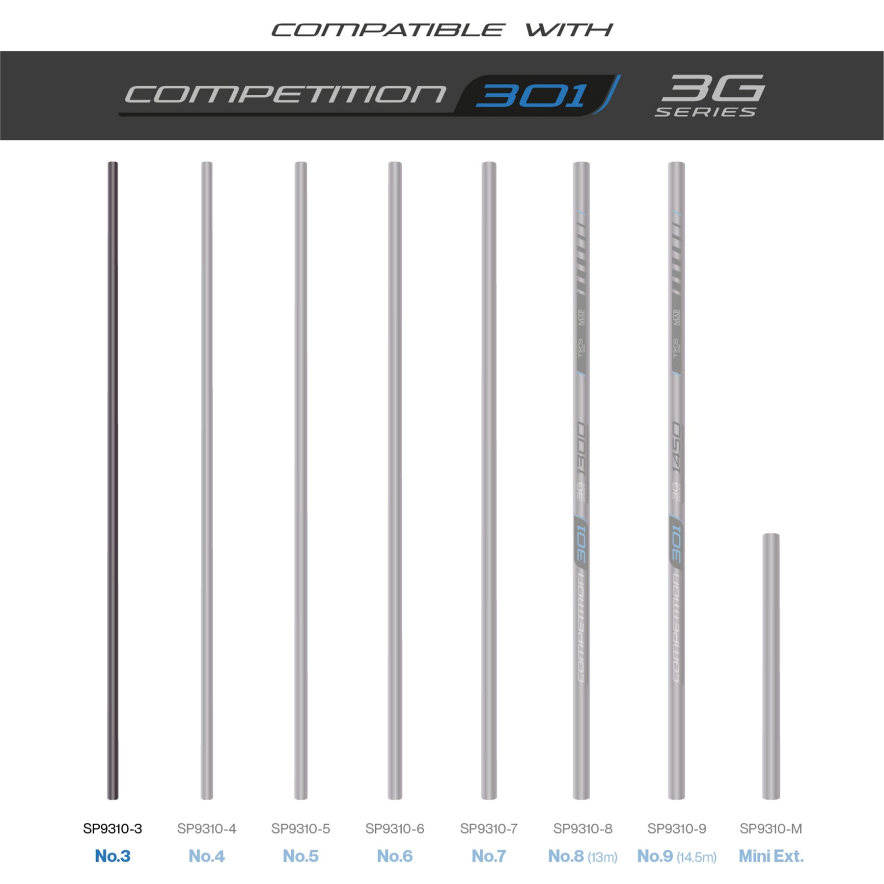 TKS 301 3G Series Number 3 Section  Pole Section  MAP Fishing