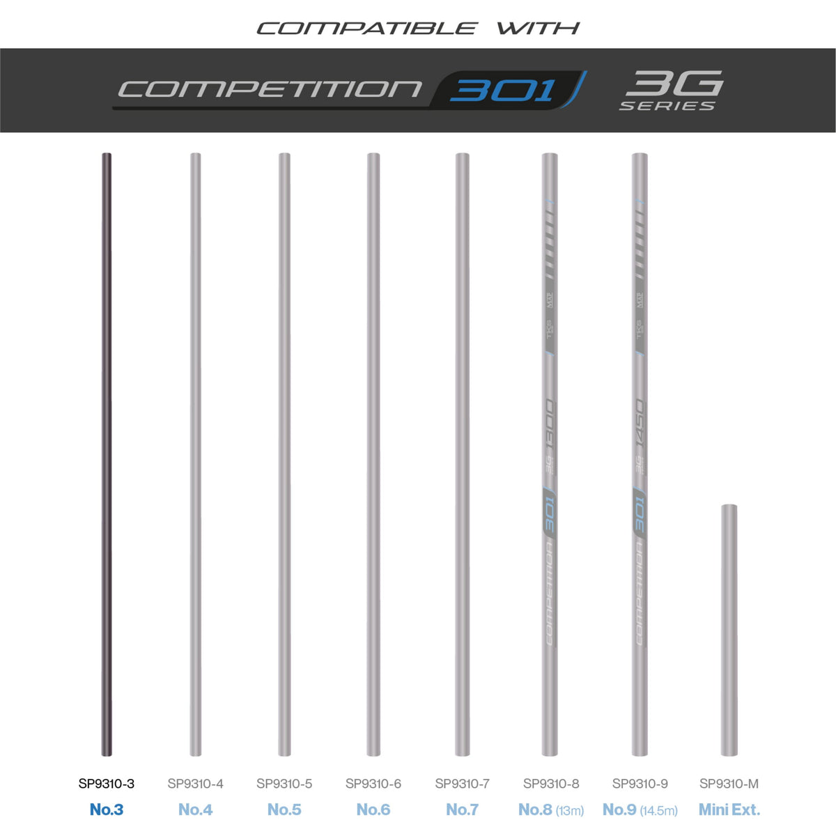 TKS 301 3G Series Number 3 Section  Pole Section  MAP Fishing