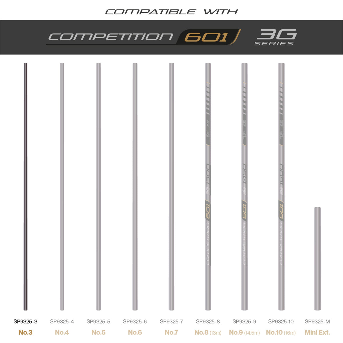 TKS 601 3G Series Number 3 Section  Pole Section  MAP Fishing