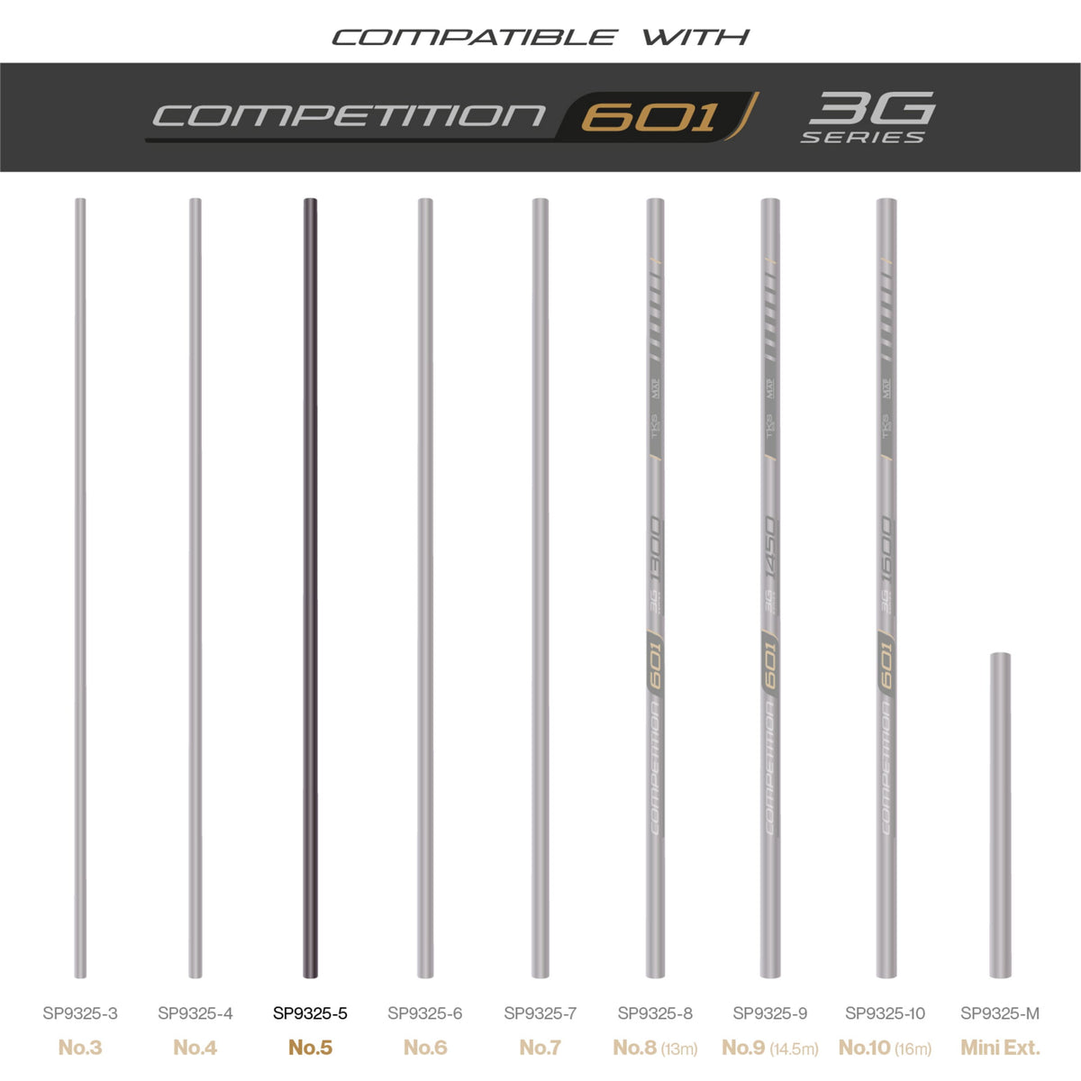 TKS 601 3G Series Number 5 Section  Pole Section  MAP Fishing