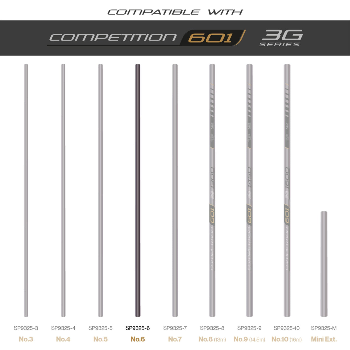 TKS 601 3G Series Number 6 Section  Pole Section  MAP Fishing