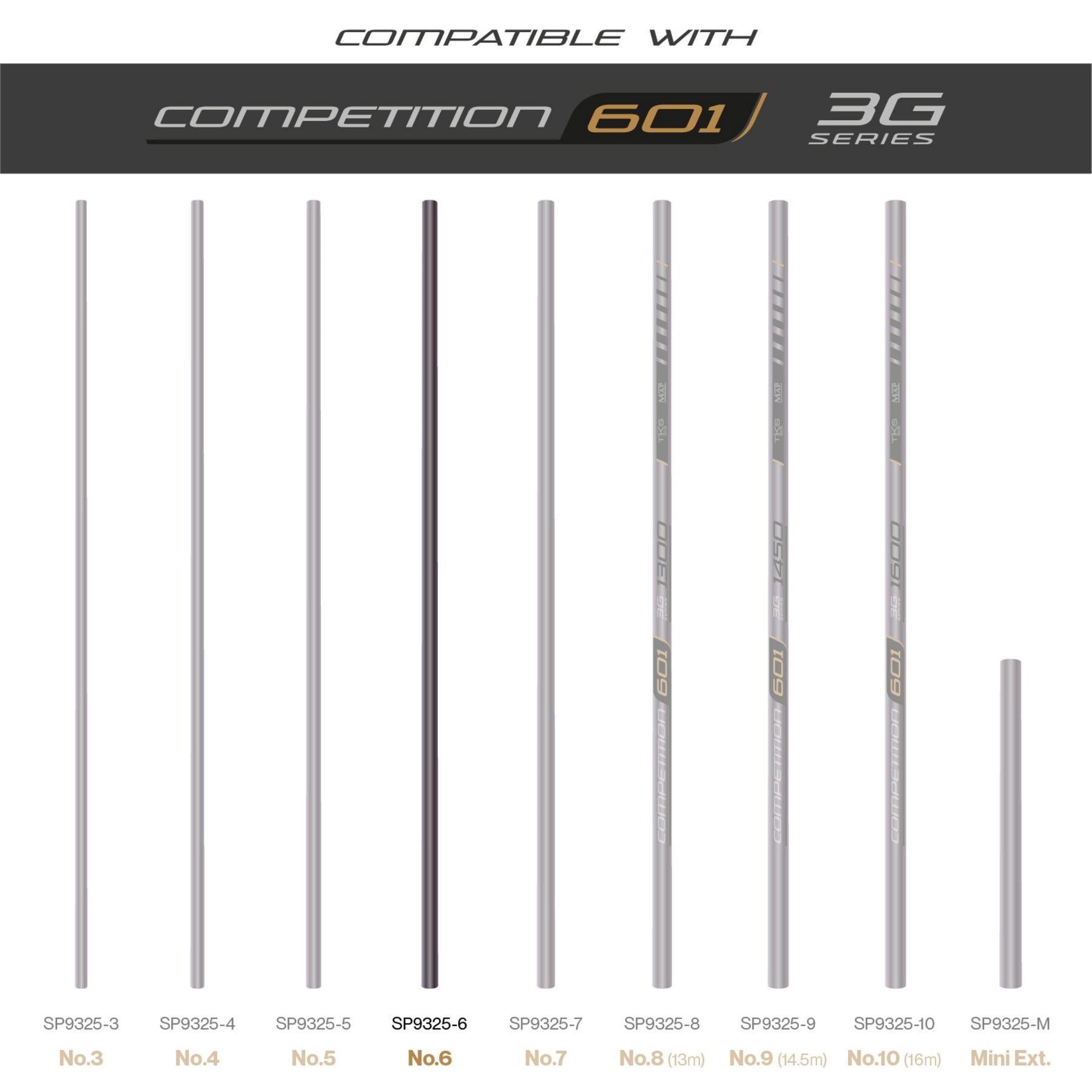 TKS 601 3G Series Number 6 Section  Pole Section  MAP Fishing