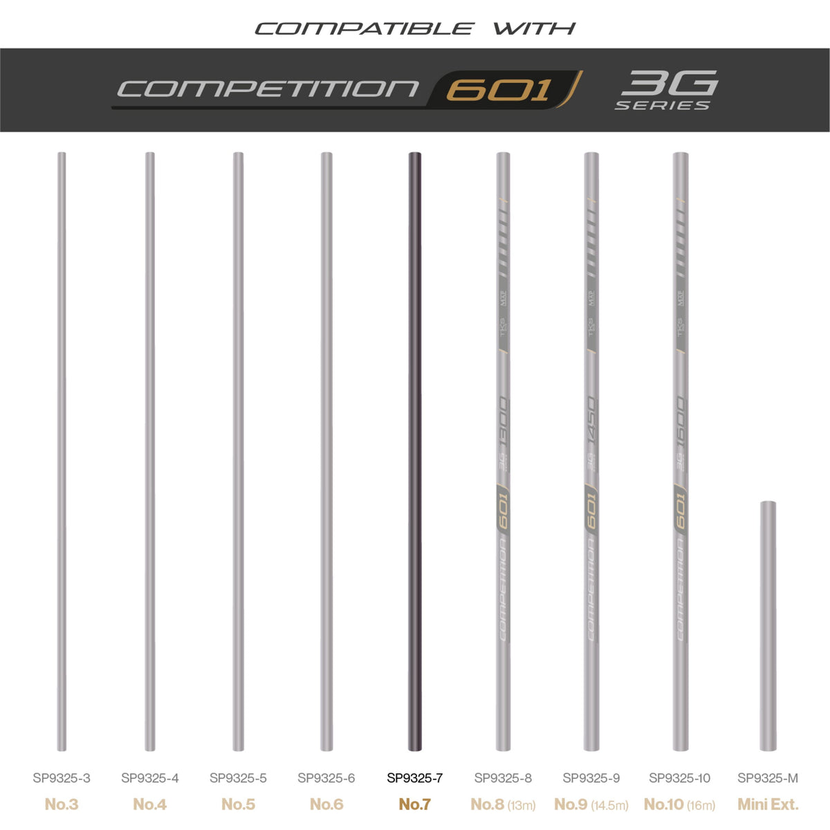TKS 601 3G Series Number 7 Section  Pole Section  MAP Fishing