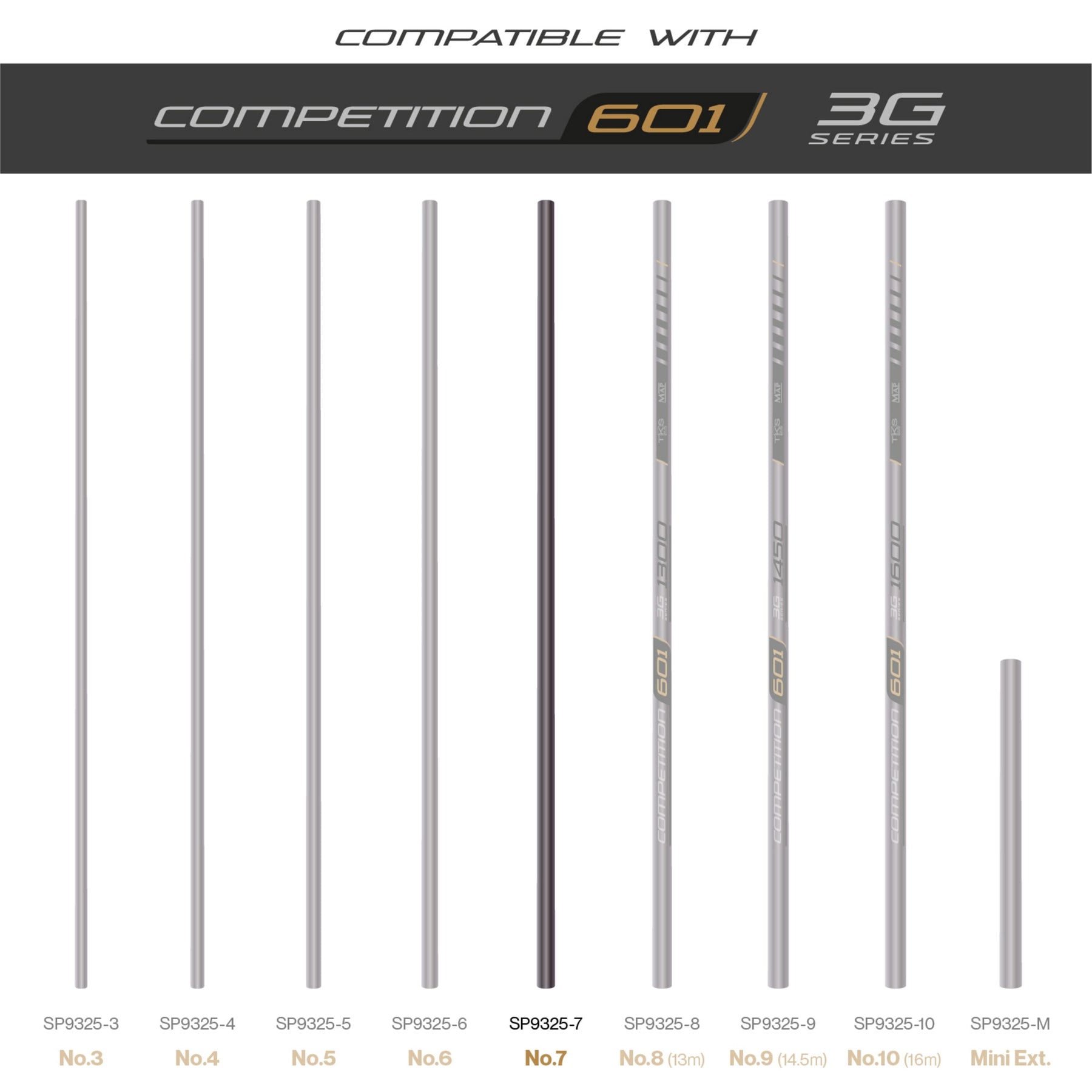 TKS 601 3G Series Number 7 Section  Pole Section  MAP Fishing