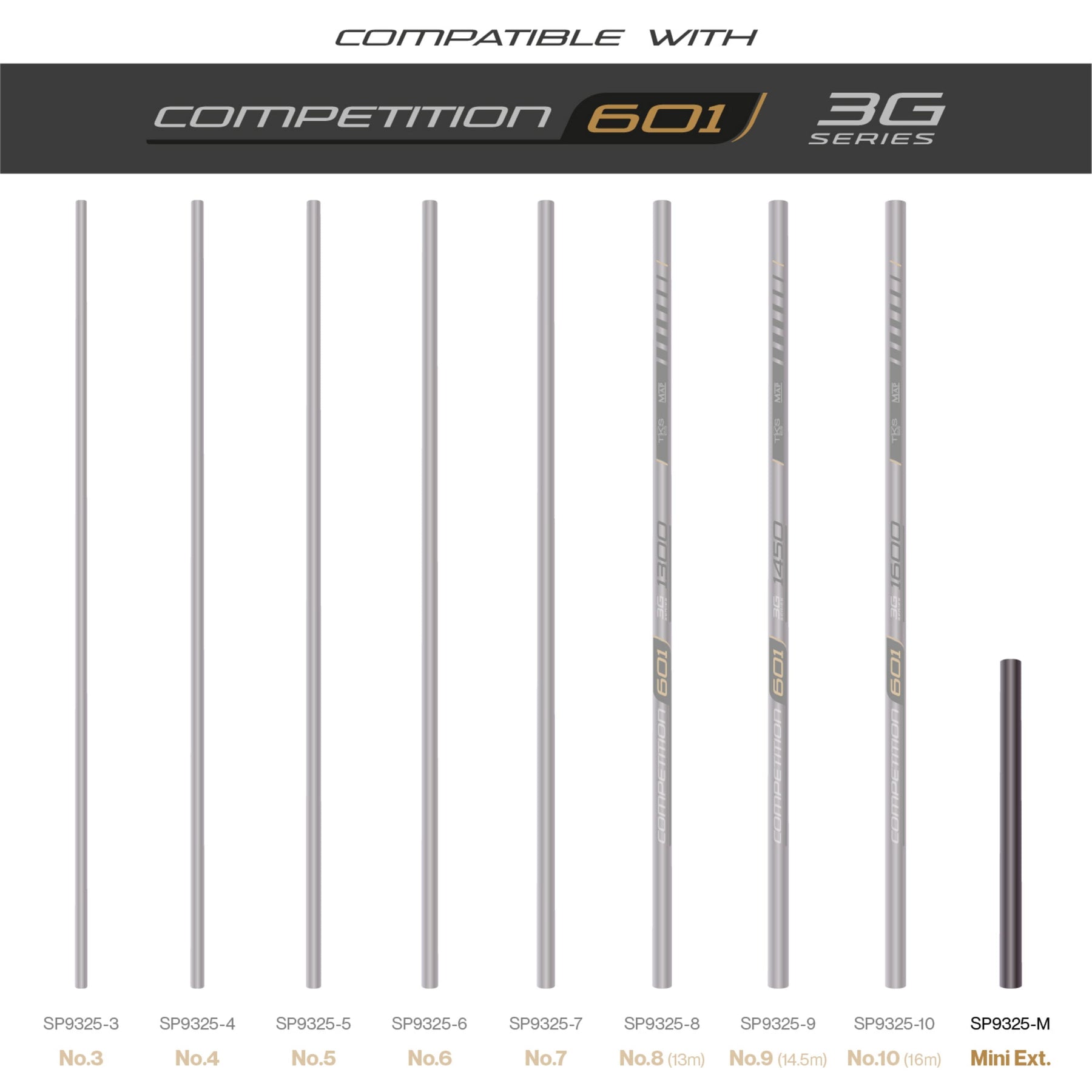TKS 601 3G Series Reinforced Mini Ext  Pole Section  MAP Fishing