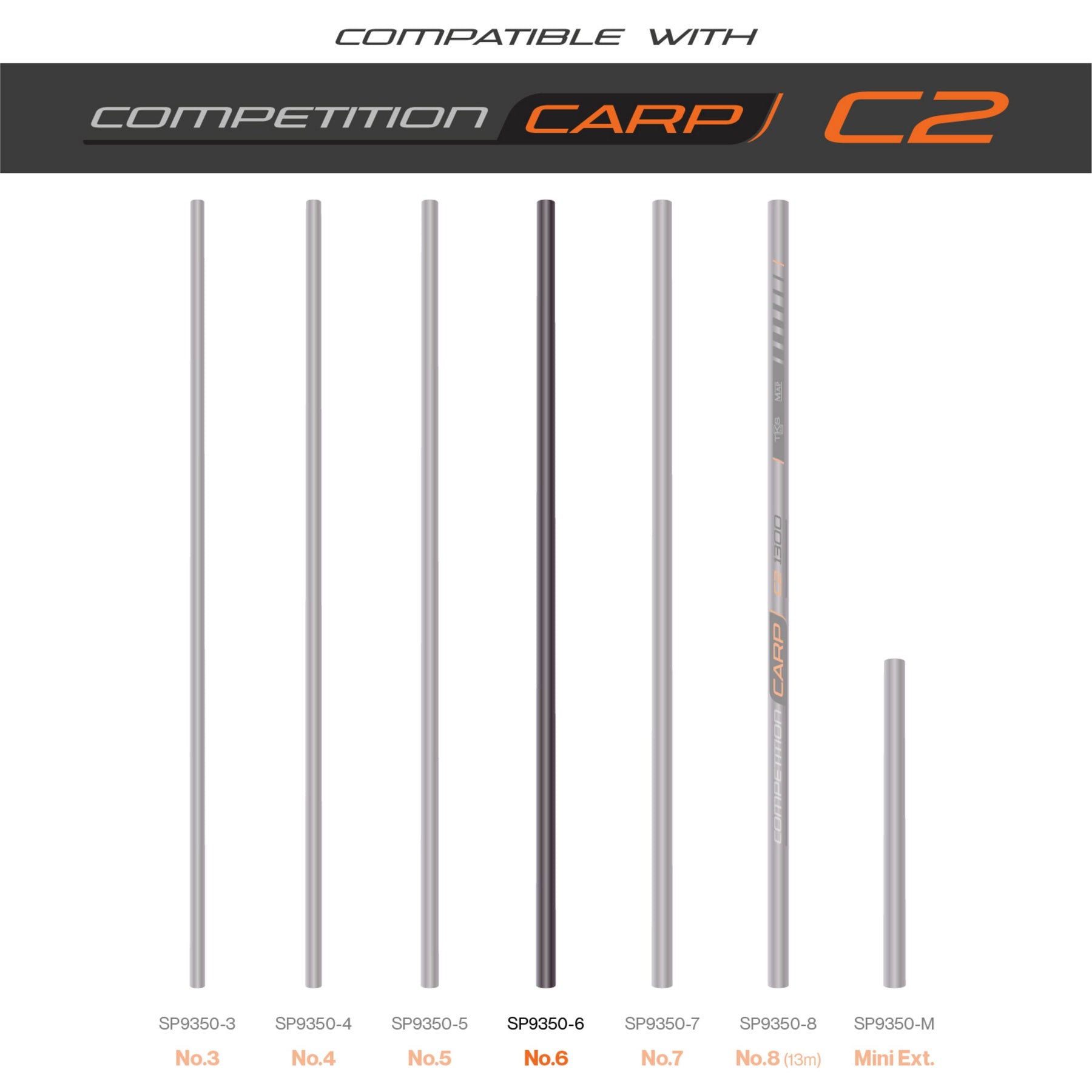 TKS Carp 2 Number 6 Section  Pole Section  MAP Fishing
