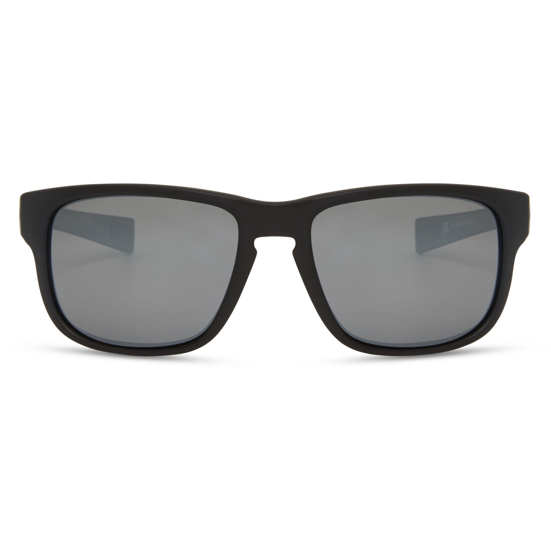 Signal Matt Black Sunglasses - 3 Polarised Lens Pack-Silver Mirror/Bronze/Yellow  Sunglasses  MAP Fishing