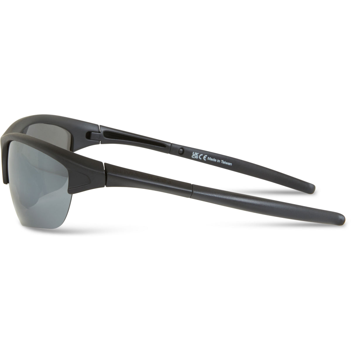 Mission Matt Black Sunglasses- 3 Polarised Lens Pack-Silver Mirror/Bronze/Yellow    MAP Fishing