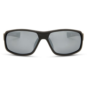 Target Matt Black Sunglasses - 3 Polarised Lens Pack-Silver Mirror/Bronze/Yellow  Sunglasses  MAP Fishing