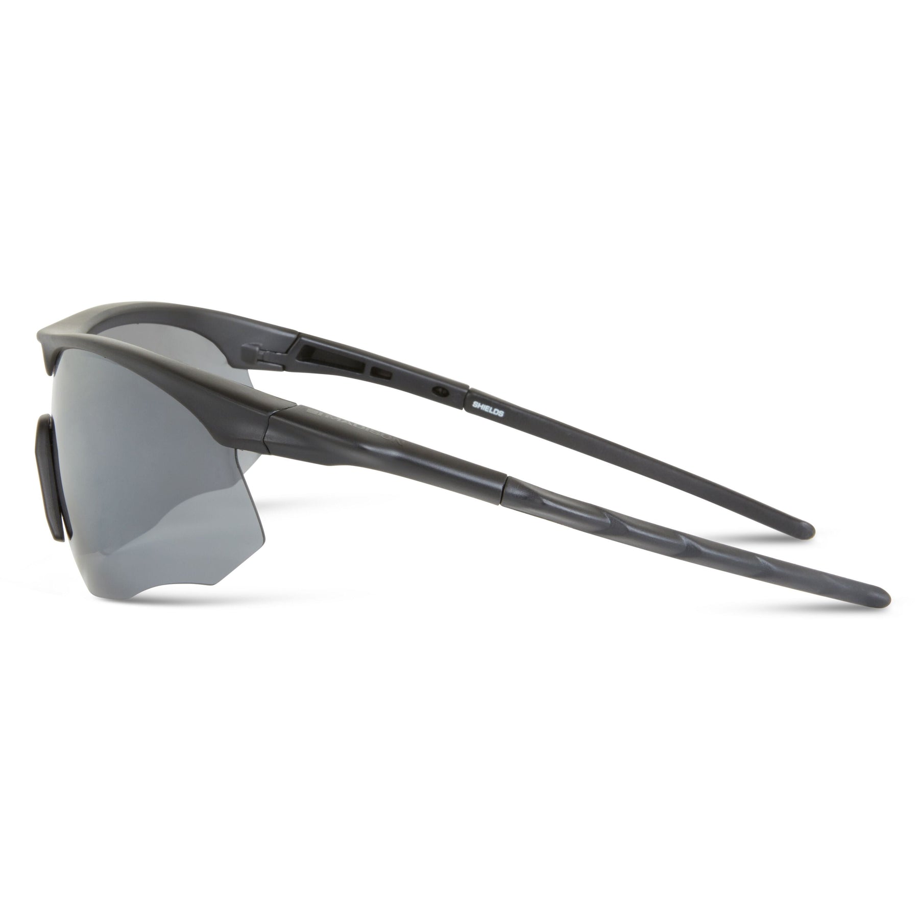 Shields Matt Black Sunglasses- 3 Polarised Lens Pack-Silver Mirror/Bronze/Yellow  Sunglasses  MAP Fishing