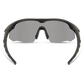 Shields Matt Black Sunglasses- 3 Polarised Lens Pack-Silver Mirror/Bronze/Yellow  Sunglasses  MAP Fishing