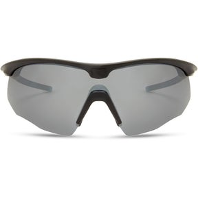Shields Matt Black Sunglasses- 3 Polarised Lens Pack-Silver Mirror/Bronze/Yellow  Sunglasses  MAP Fishing