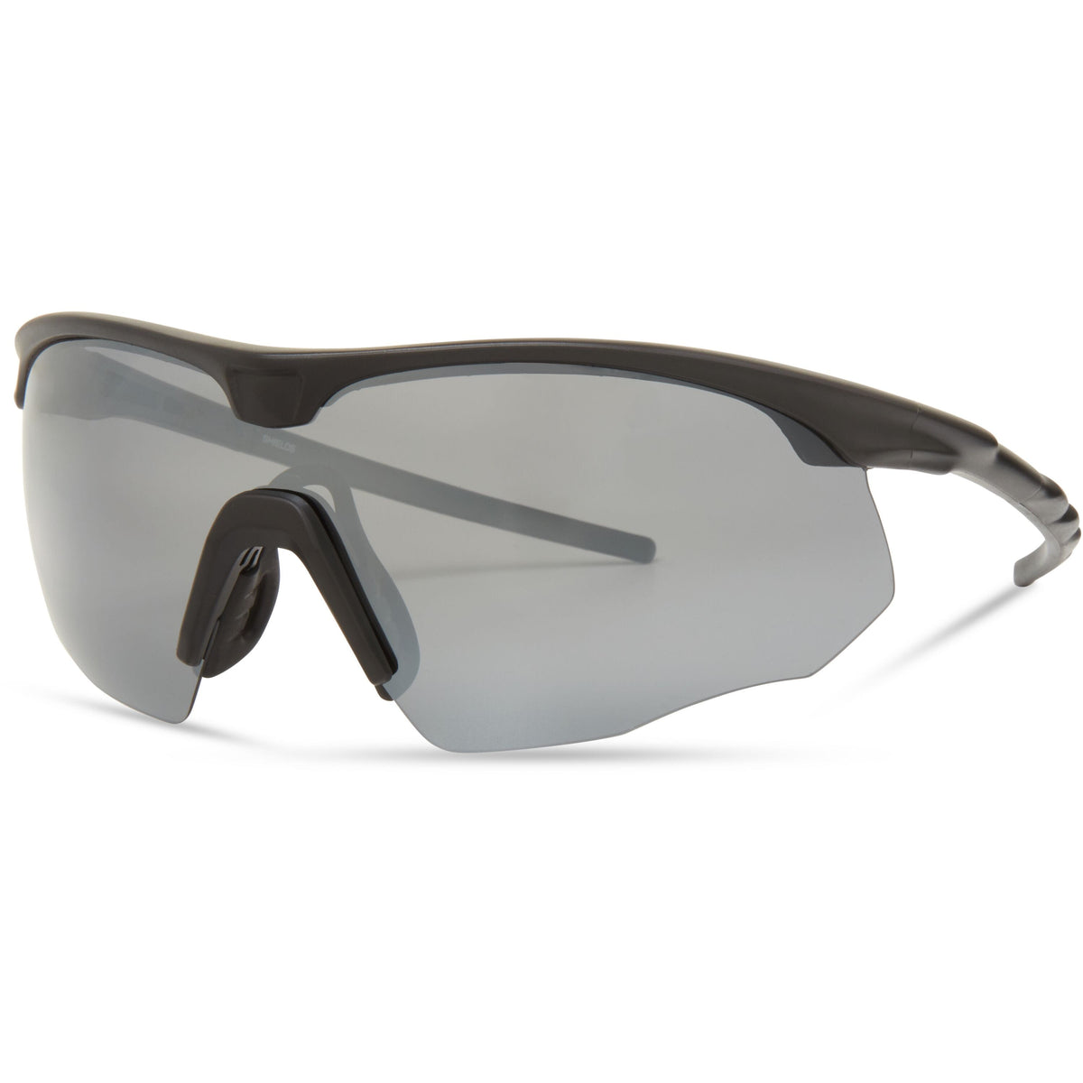 Shields Matt Black Sunglasses- 3 Polarised Lens Pack-Silver Mirror/Bronze/Yellow  Sunglasses  MAP Fishing