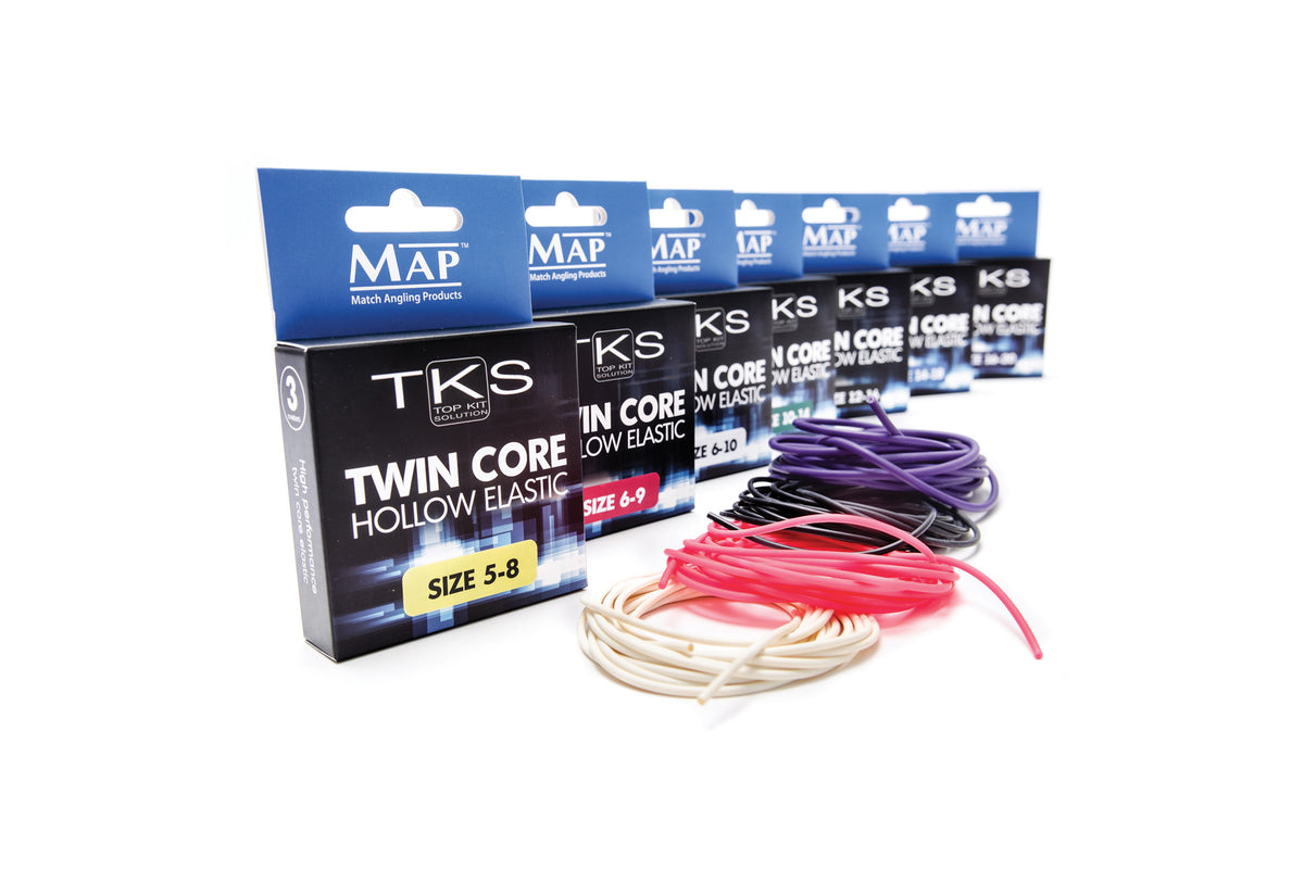 TKS Twin Core Hollow Elastic 5-8 Yellow  Elastic  MAP Fishing
