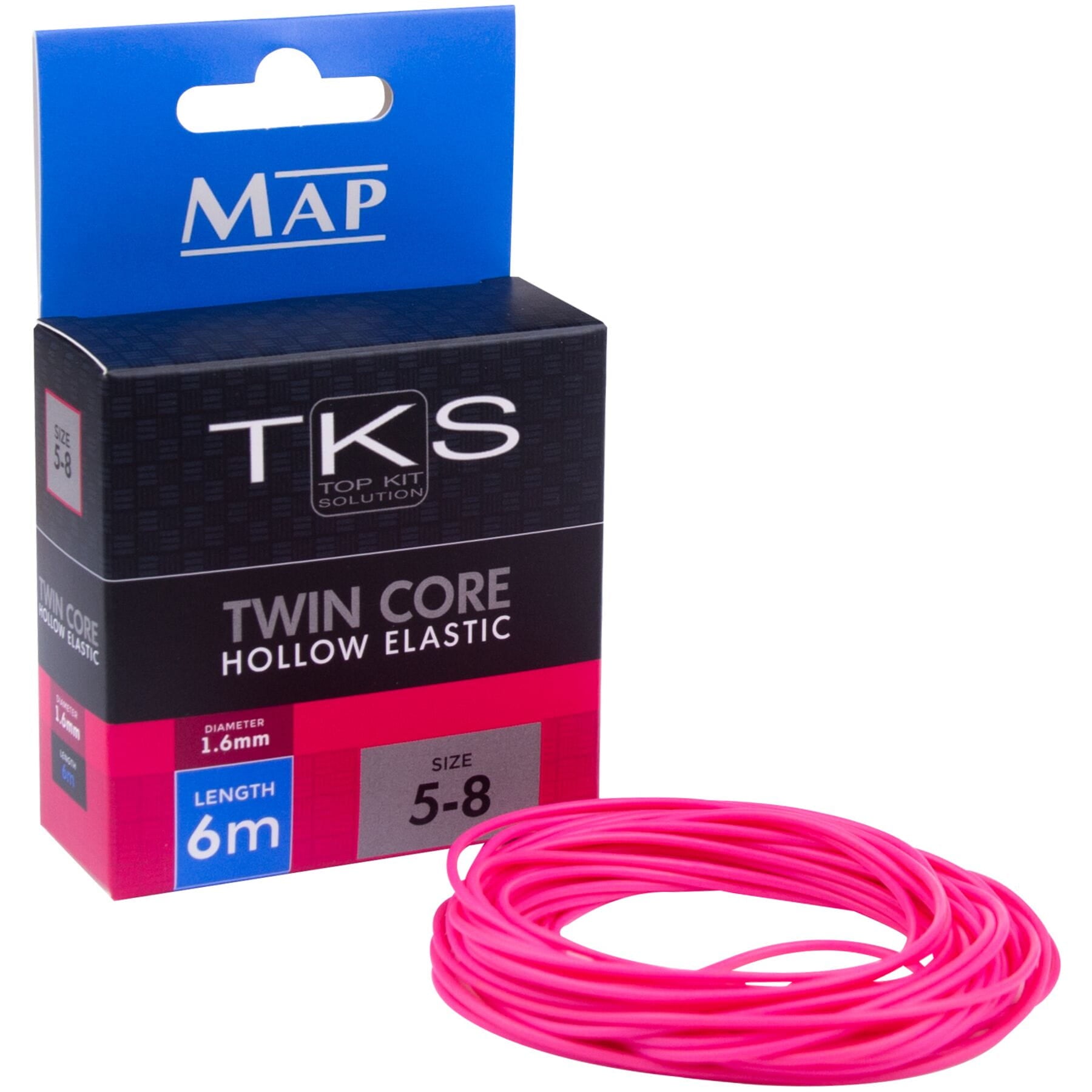TKS 5-8 Twin Core Hollow Elastic 6m  Elastic  MAP Fishing