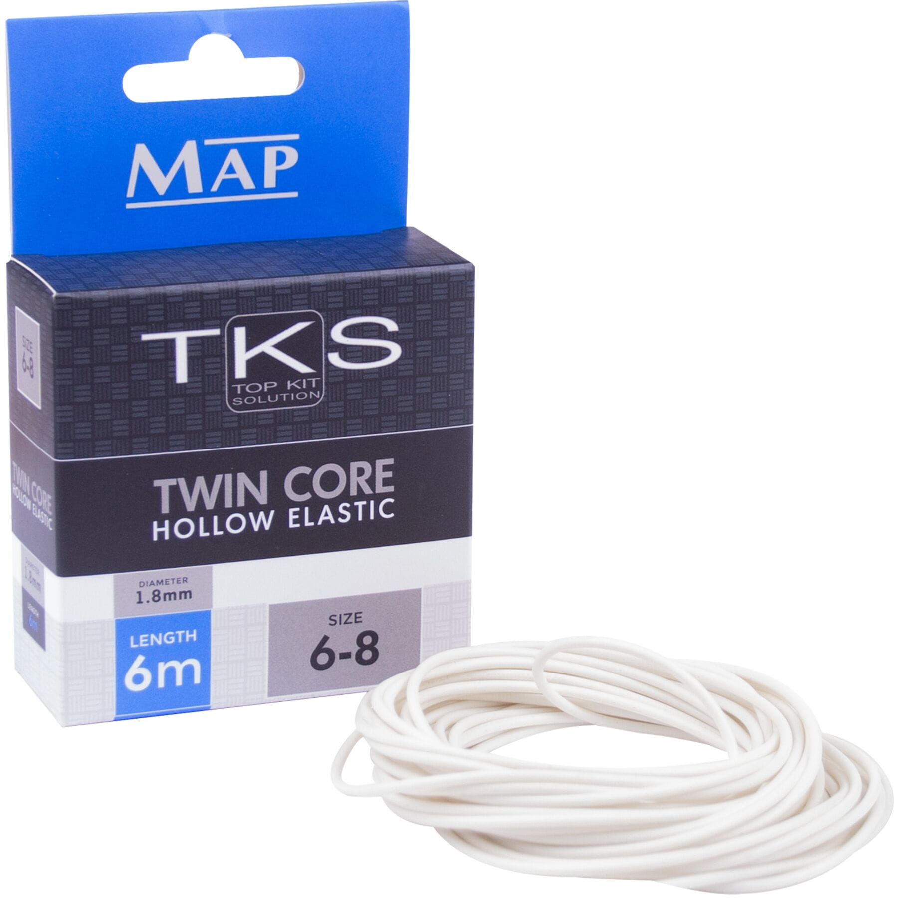 TKS 6-8 Twin Core Hollow Elastic 6m  Elastic  MAP Fishing